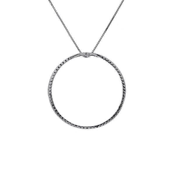 1.00 Carat Diamond Circle Of Love Pendant - Picture 6 of 7